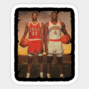 Stacey Augmon and Larry Johnson '1991' Sticker